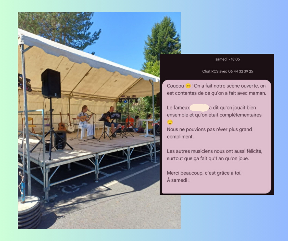 Témoignage spontané d'élèves, bravo, et merci. 